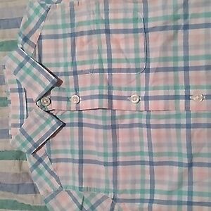 Kids striped button up shirt